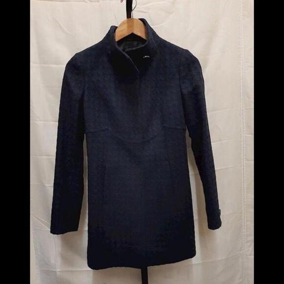 United Colors of Benetton Blue Women’s Size Medium Wool Pea Coat Over Coat - Picture 1 of 3